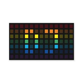 Elegant DJ rainbow squares music equalizer VJ