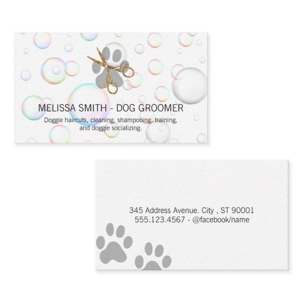 Elegant Dog Groomer | Soap Bubbles