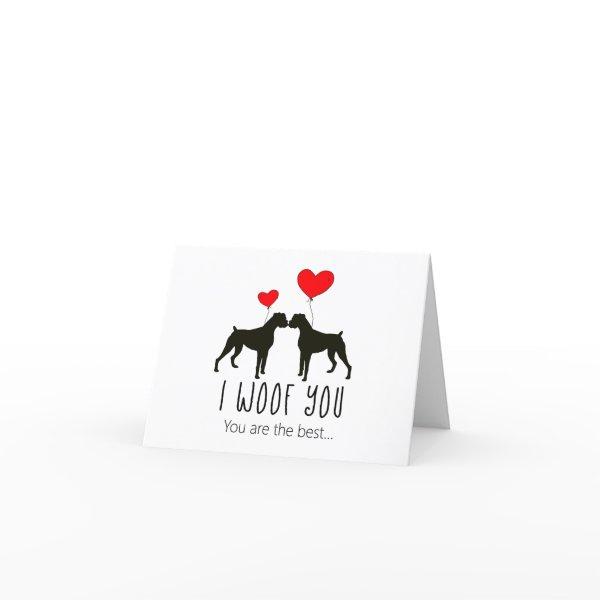 Elegant Dog Thank You Cards - Boxer Dog