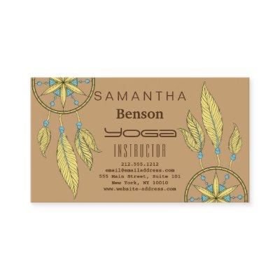 Elegant  Dream Catcher Feathers Yoga Instructor