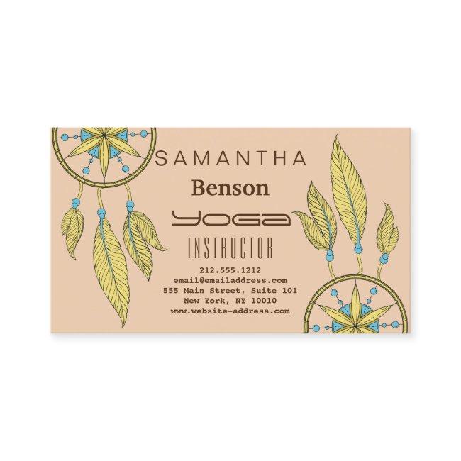 Elegant Dream Catcher Feathers Yoga Instructor