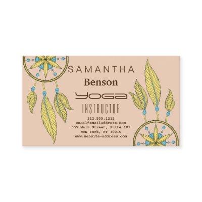 Elegant  Dream Catcher Feathers Yoga Instructor