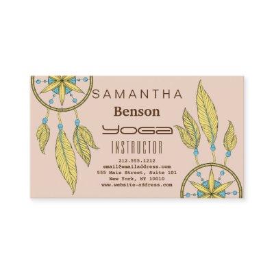 Elegant  Dream Catcher Feathers Yoga Instructor