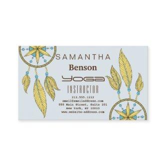 Elegant  Dream Catcher Feathers Yoga Instructor