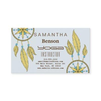 Elegant  Dream Catcher Feathers Yoga Instructor