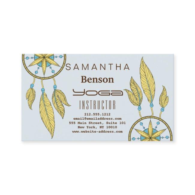Elegant  Dream Catcher Feathers Yoga Instructor