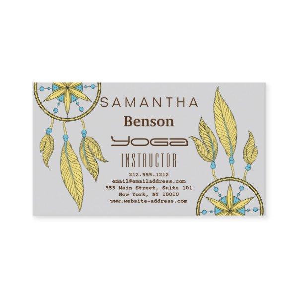 Elegant  Dream Catcher Feathers Yoga Instructor