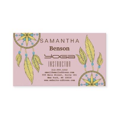 Elegant  Dream Catcher Feathers Yoga Instructor