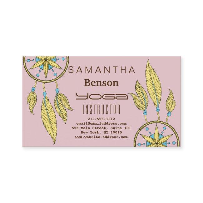 Elegant Dream Catcher Feathers Yoga Instructor