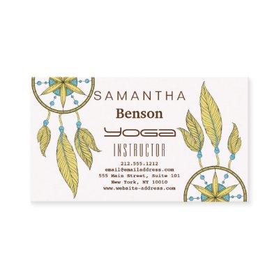 Elegant  Dream Catcher Feathers Yoga Instructor