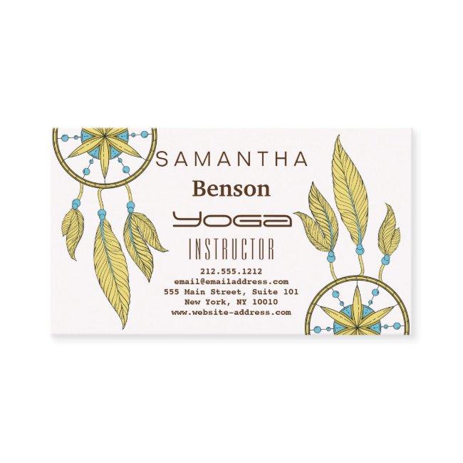Elegant Dream Catcher Feathers Yoga Instructor