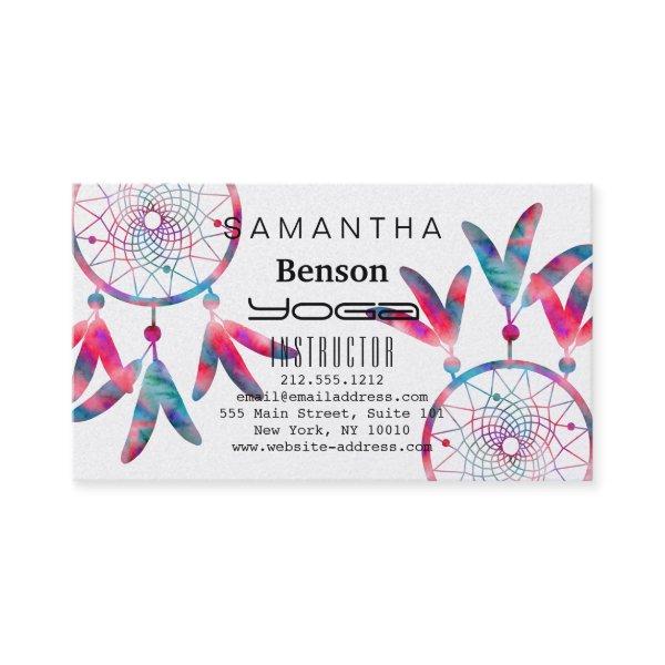 Elegant  Dream Catcher Feathers Yoga Instructor