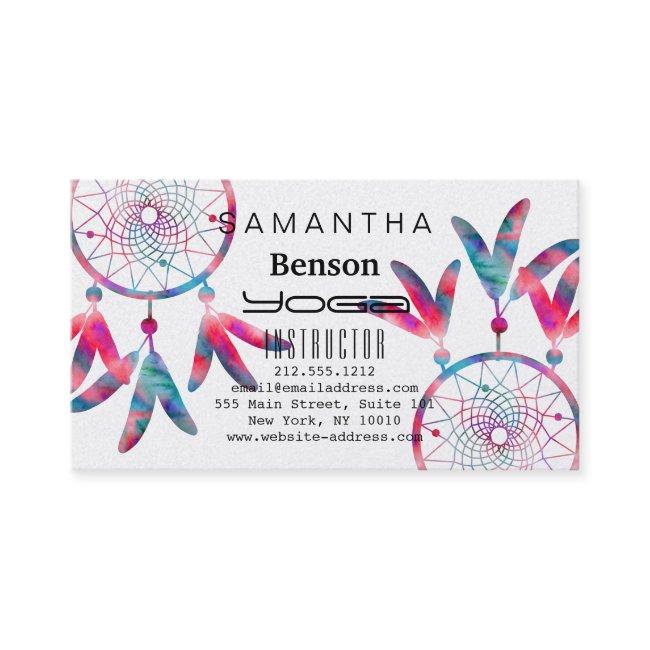 Elegant Dream Catcher Feathers Yoga Instructor