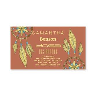 Elegant  Dream Catcher Feathers Yoga Instructor