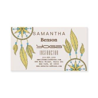 Elegant  Dream Catcher Feathers Yoga Instructor