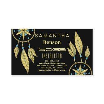Elegant  Dream Catcher Feathers Yoga Instructor
