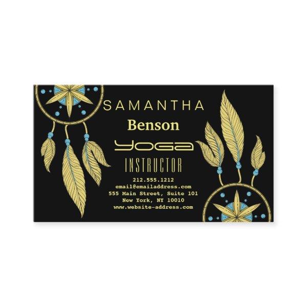 Elegant  Dream Catcher Feathers Yoga Instructor