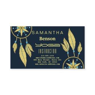 Elegant  Dream Catcher Feathers Yoga Instructor