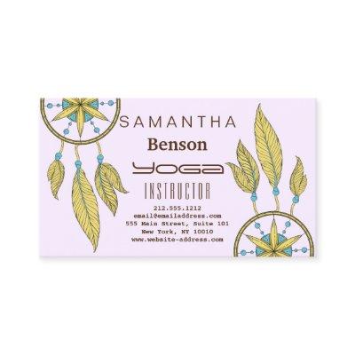 Elegant  Dream Catcher Feathers Yoga Instructor