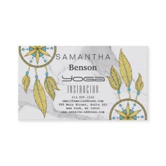 Elegant  Dream Catcher Feathers Yoga Instructor