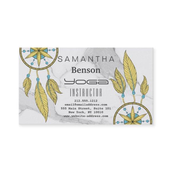 Elegant  Dream Catcher Feathers Yoga Instructor