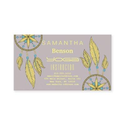 Elegant  Dream Catcher Feathers Yoga Instructor