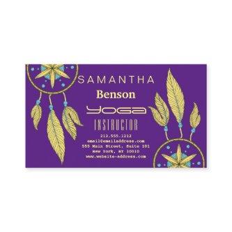 Elegant  Dream Catcher Feathers Yoga Instructor