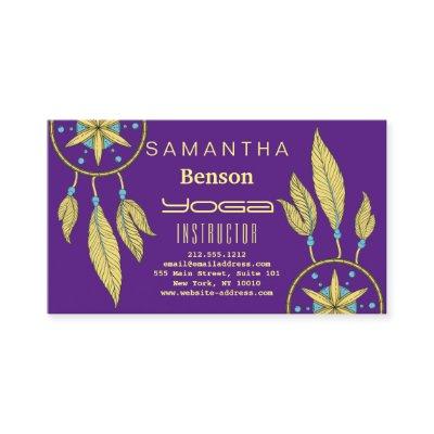 Elegant  Dream Catcher Feathers Yoga Instructor