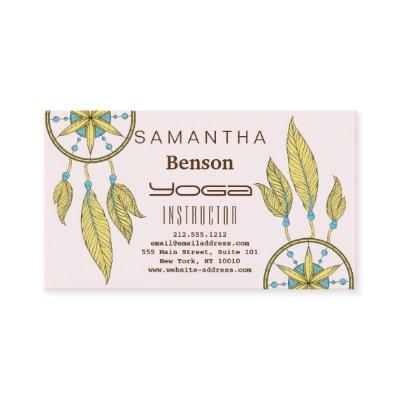Elegant  Dream Catcher Feathers Yoga Instructor