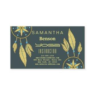 Elegant  Dream Catcher Feathers Yoga Instructor