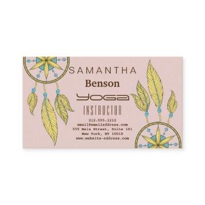 Elegant  Dream Catcher Feathers Yoga Instructor