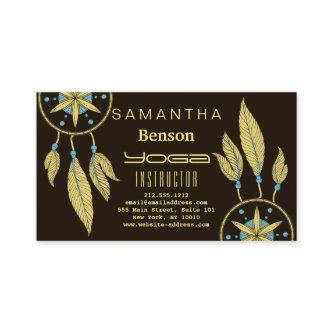 Elegant  Dream Catcher Feathers Yoga Instructor