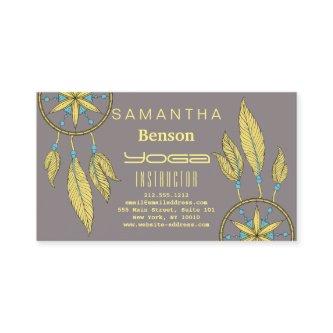 Elegant  Dream Catcher Feathers Yoga Instructor