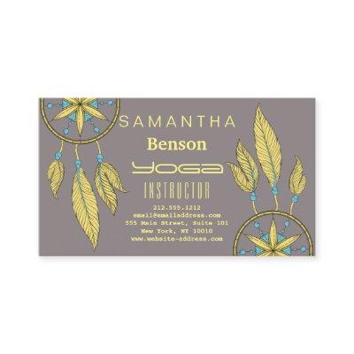 Elegant  Dream Catcher Feathers Yoga Instructor