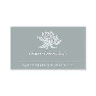 ELEGANT DUSKY BLUE LOTUS FLORAL APPOINTMENT