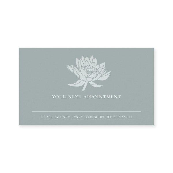 ELEGANT DUSKY BLUE LOTUS FLORAL APPOINTMENT