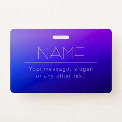 Elegant Editable Text & Modern Fading Purple Color Badge