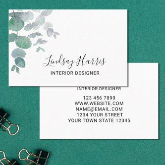 Elegant Eucalyptus Greenery Interior Designer