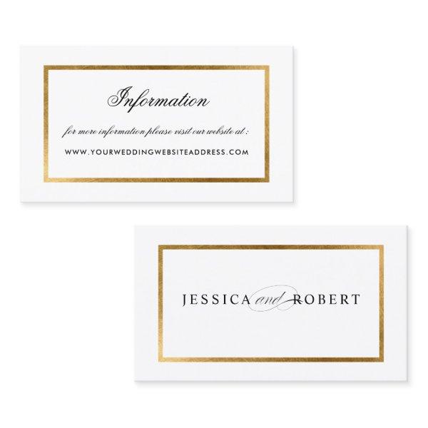 Elegant Faux Gold Border Information Website