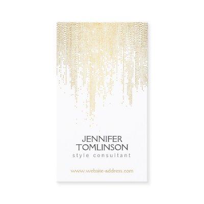 Elegant Faux Gold Confetti Dots Pattern