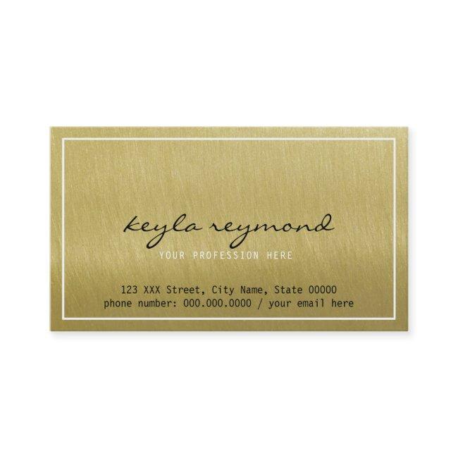 elegant faux gold luxe presentation