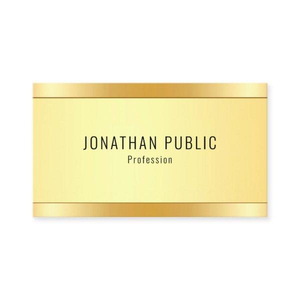 Elegant Faux Gold Metallic Look Modern Template
