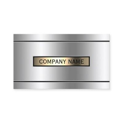 Elegant faux metallic silver and gold