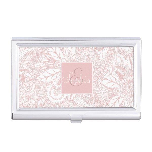 Elegant faux rose gold floral mandala design  case