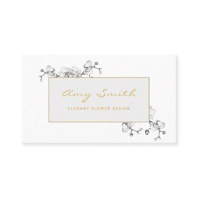 Elegant, Feminine, Floral White Orchid Dream