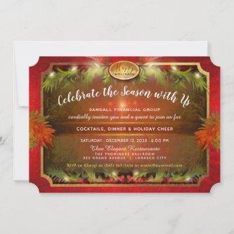 Elegant Festive Corporate Christmas Party Invitation
