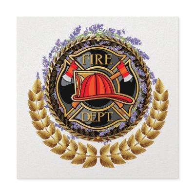 Elegant Fire Department Invitation