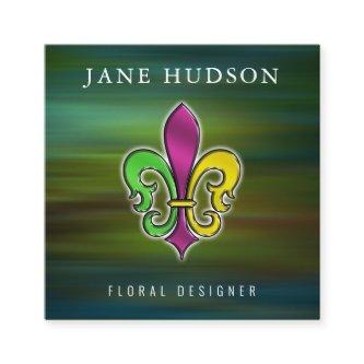 Elegant Fleur De Lis Design Square