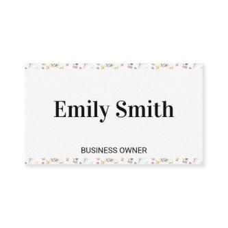 Elegant Floral Elements Border