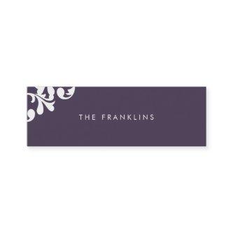 Elegant Floral Skinny Calling Card